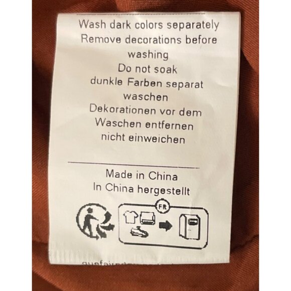 Scarlet Darkness Wide-Leg Palazzo Pants Rust Brown M Lagenlook Relaxed Boho - Picture 6 of 6